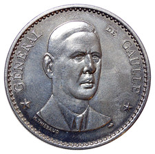 Médaille Uniface Charles de Gaulle TTB 