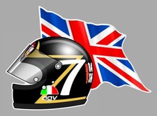 Barry SHEENE helmet left Flag