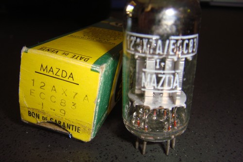 12ax7a mazda silver plate - 12ax7a,