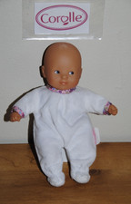 🤡Poupon COROLLE 2024 Mini Calin 20 Cm fleurs Pyjama Blanc Poupée TTBE