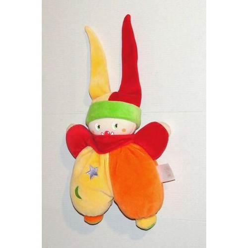 Doudou peluche clown lutin - peluche,