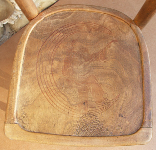 Ancienne chaise siège pierrot - ancienne,