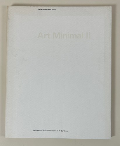Catalogue art minimal de - minimal, ii: