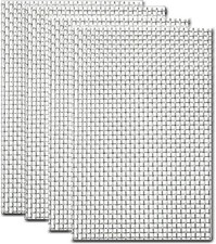 Grillage Anti Rongeur Rigide et Fin, 4Pcs Frille Inox 304 pour Empêcher Souris 
