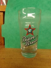 RARE ANCIEN VERRE A BIERE EMAILLE BRASSERIE PRIEUR ALSACE