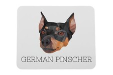Pinscher allemand sous-main géométrique Art-Dog