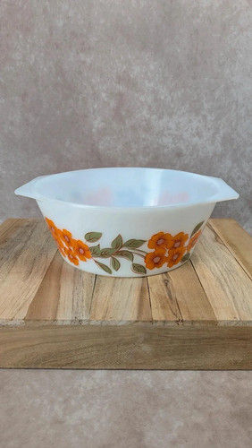 Grand plat arcopal fleurs - grand,