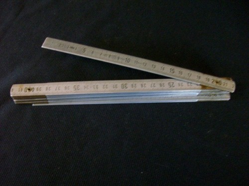 Double mètre pliant - pliant, ancien
