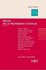 Règles de la profession d'avocat - Henri Ader - V670140