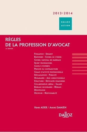 Règles profession - de,