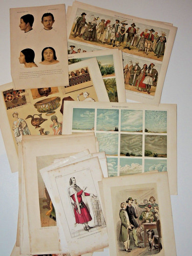 Lot gravures en couleurs - gravures,