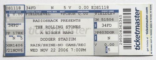 Billet concert ticket stub - , the