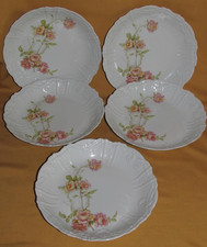 5 assiettes creuses porcelaine