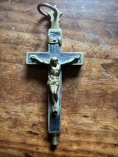 Croix Reliquaire Laiton XIX
