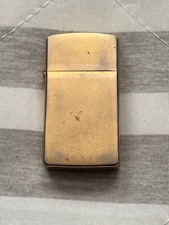 Briquet de collection Zippo Slim Gold 2000 d'occasion
