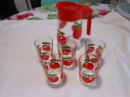 Pichet verres vintage - 5,