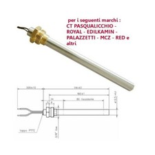 Résistance bougie poêle à