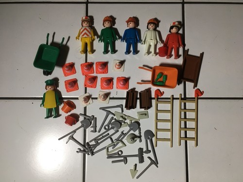 Playmobil vintage lot travaux - playmobil,