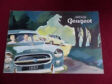 catalogue prospectus auto :  403 PEUGEOT 1957