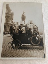 Photos étudiants quat'z'arts Paris 1921 voiture ancienne tenue dénudée