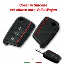 COQUE HOUSSE SILICONE CLÉ TÉLÉCOMMANDE TROIS TOUCHES VOITURE VOLKSWAGEN GOLF ...