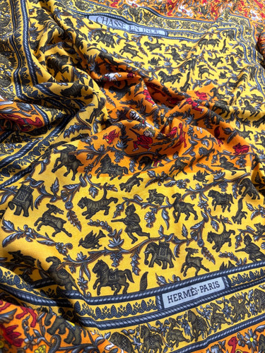 Hermes cashmere silk scarf - silk,