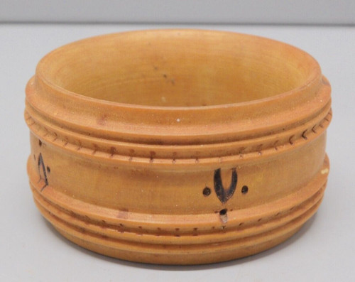 Ancien rond serviette bois - -ancien,