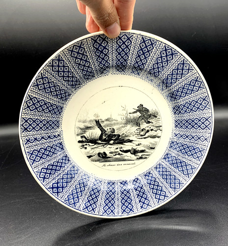 Ancienne assiette parlante - , en