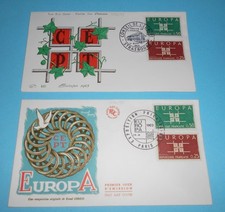 ENVELOPPE 1 ER JOUR F D C EUROPA PARIS +STRASBOURG 1963