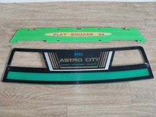 Sega New Astro City Marquee Billboard Lower Original + Billboard Upper Repro