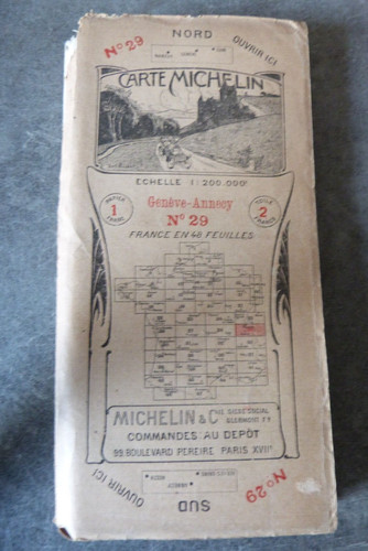 Ancienne carte entoilée - no, 29