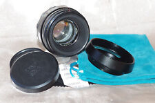 Objectif M42 58mm f2 HELIOS-44 KMZ avec bouchons, pare-soleil, housse BOKEHS TOP