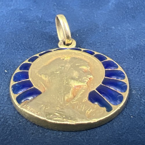 Médaille 18k vernon vierge - médaille,