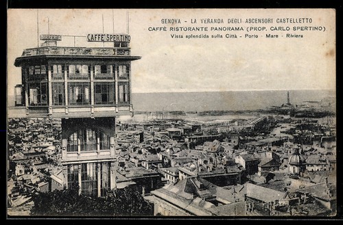Carte postale genova la - carte, genova,