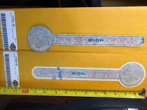 Harley gas tank decals - pr,