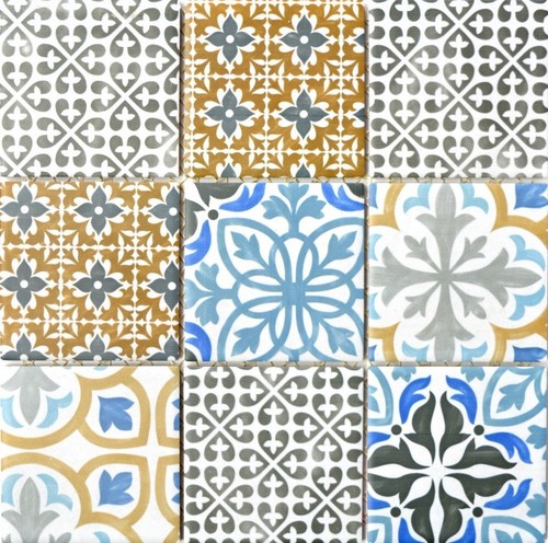 Carrelage mosaïque style - carrelage,