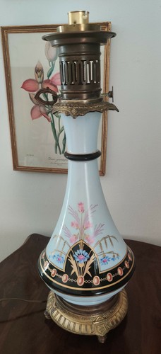 Lampe pétrole électrifié - pétrole,