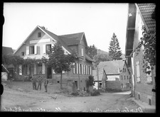 8 PLAQUES PHOTOS verre 13x18 cm DRACHENBRONN ALSACE vues diverses commerces etc.