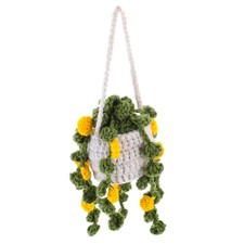  Panier suspendu au Crochet de voiture avec fleur, ornement de plante au Crochet