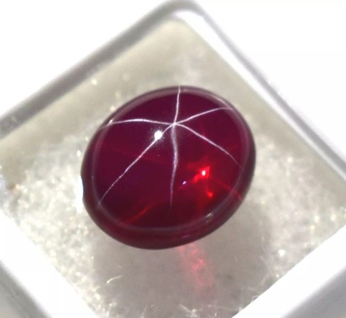 Cabochon ovale rubis étoile