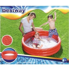 Piscine Enfant 3 Anneaux 122 X 25 Cm Colorée Jardin Été Mer 51025