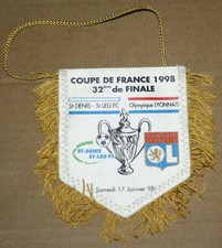 Fanion olympique lyonnais v St denis-St Leu 1/32 finale coupe de France1998