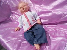 lot de 16 vêtements  pour bébé fille 3 mois ou poupée reborn,baigneur 55cm