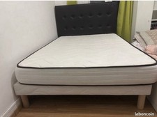  Lit sommier + Tête de lit +