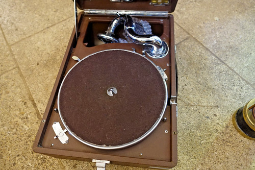 Phonographe gramophone valise - gramophone,