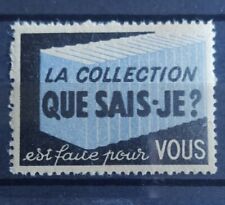 Érinnophilie Vignette - collection Que Sais Je ? est faite pour vous - livre