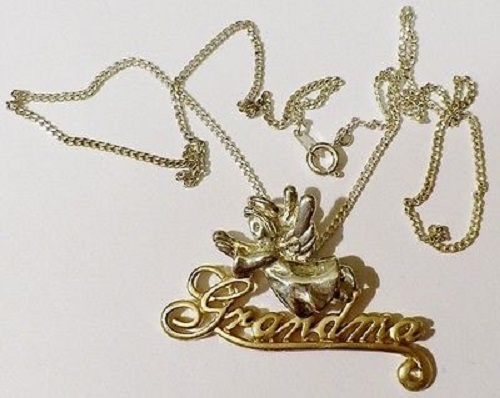 Pendentif chaine rétro - pendentif,