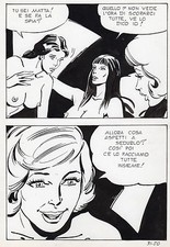 BRUNO MARRAFFA LES COLLEGIENNES PLANCHE ORIGINALE ELVIFRANCE PAGE 50 EROTIQUE