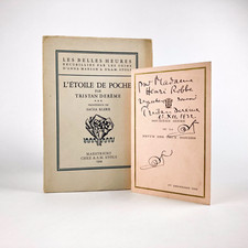 DERÈME : L'ÉTOILE POCHE . ENVOI + CARTE SIGNÉS . STOLS, 1929, EO N°1/50 HOLLANDE