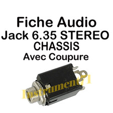 1 Fiche Jack 6,35 STEREO